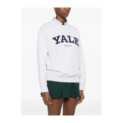 Sporty & Rich Sweatshirts*Lettering Crewneck Grå