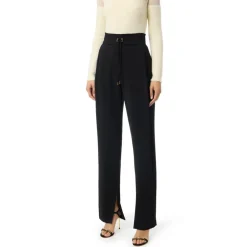 Elisabetta Franchi Bukser*Letvægts Crepe Bukser Sort