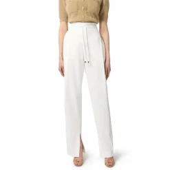 Elisabetta Franchi Bukser*Letvægts Crêpe Bukser Hvid