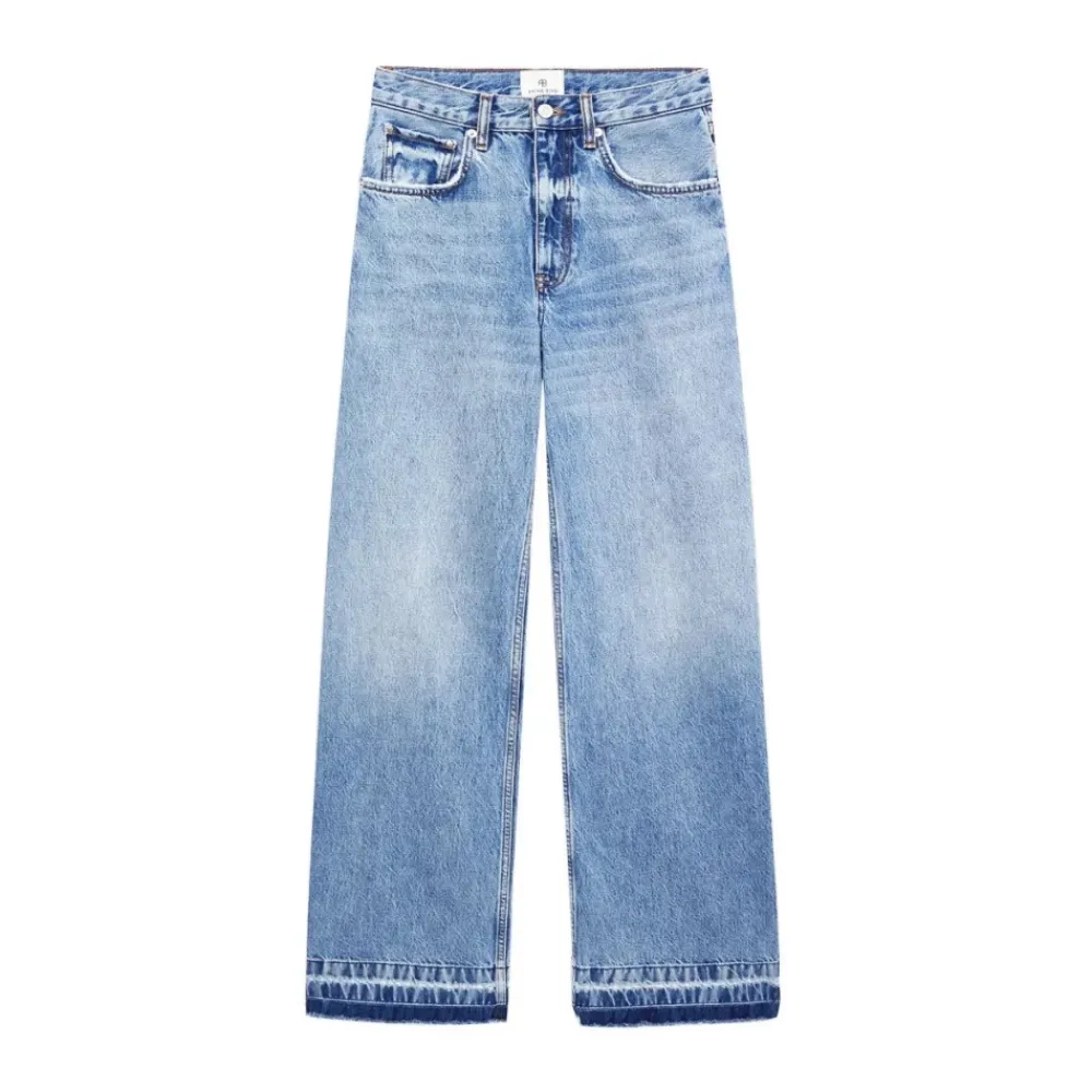 Anine Bing Jeans*Lewis Wide Leg Jeans Blå
