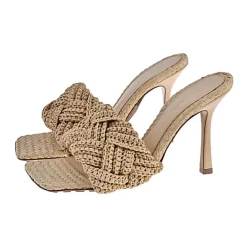Bottega Veneta Stiletter*Lido Sandal Hæl Beige