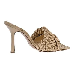 Bottega Veneta Stiletter*Lido Sandal Hæl Beige