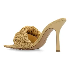 Bottega Veneta Stiletter*Lido Sandal Hæl Beige