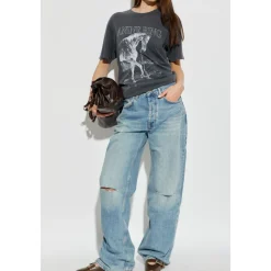 Anine Bing T-Shirts*Lili Tee Horse Grå