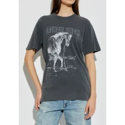 Anine Bing T-Shirts*Lili Tee Horse Grå