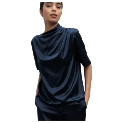 Ahlvar Gallery T-Shirts*Lima silkesatin t-shirt Blå