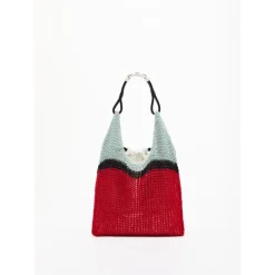 PLAN C Skuldertasker*Linen Mesh Shopper Bag Multifarvet