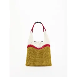 PLAN C Skuldertasker*Linen Mesh Shopper Bag Multifarvet