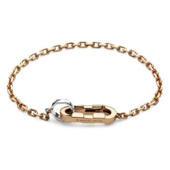 Gucci Smykker*Link til kædearmbånd i guld og hvidguld Pink