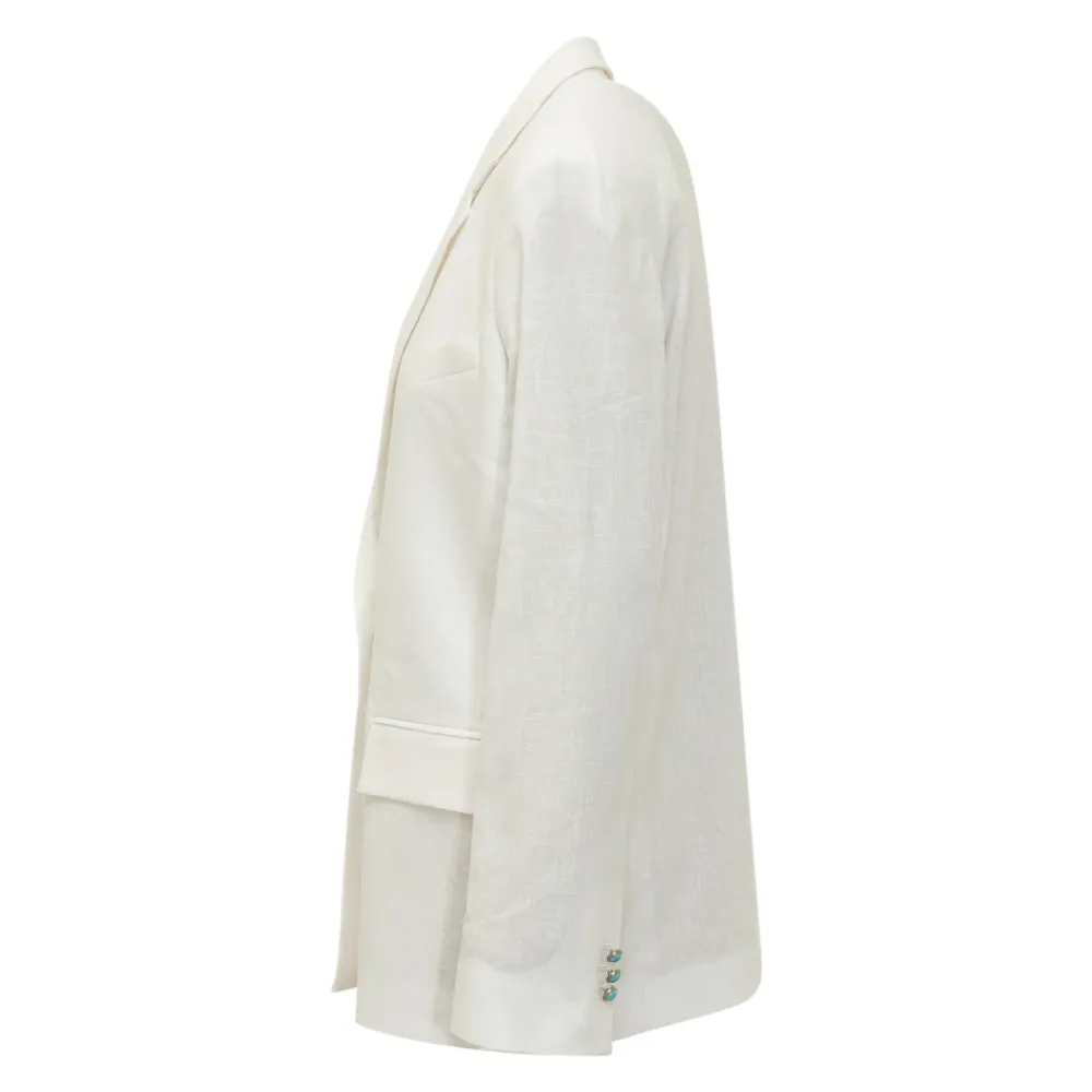 A Paper Kid Jakker*Linnen Jakke Hvid