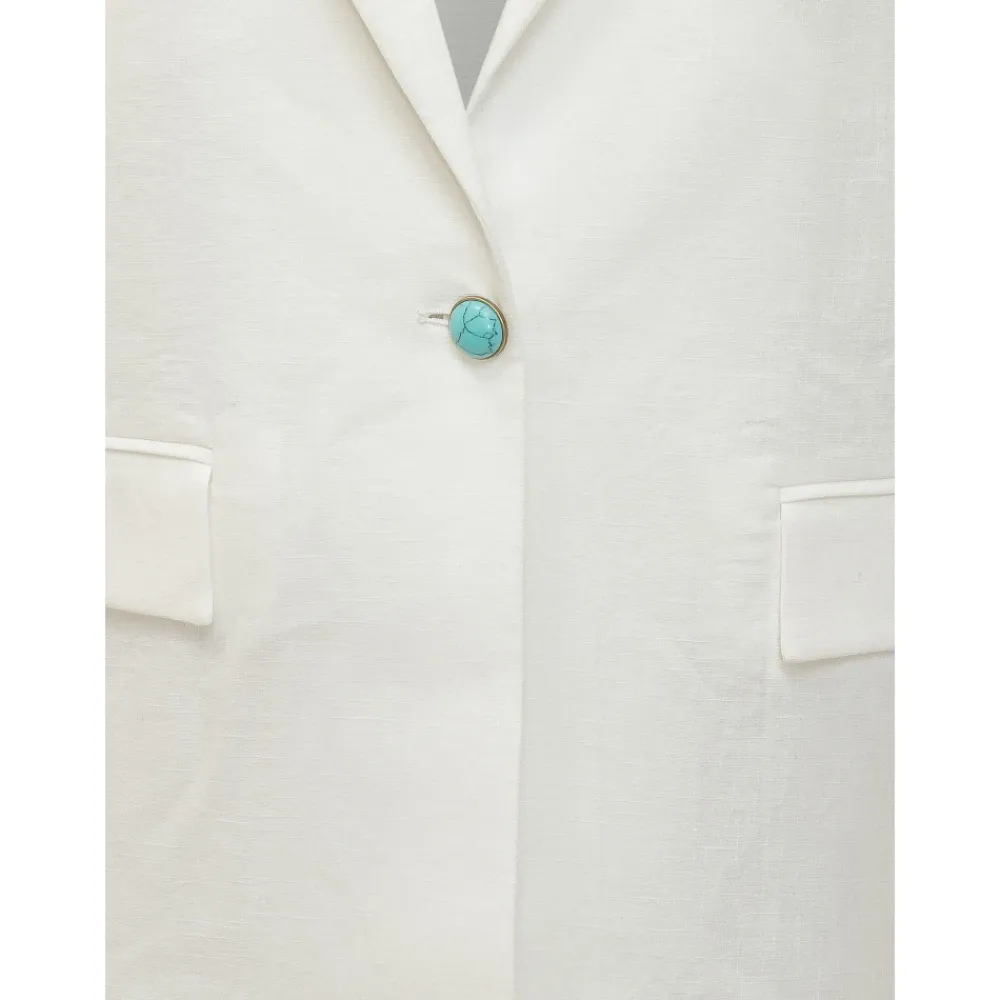 A Paper Kid Jakker*Linnen Jakke Hvid