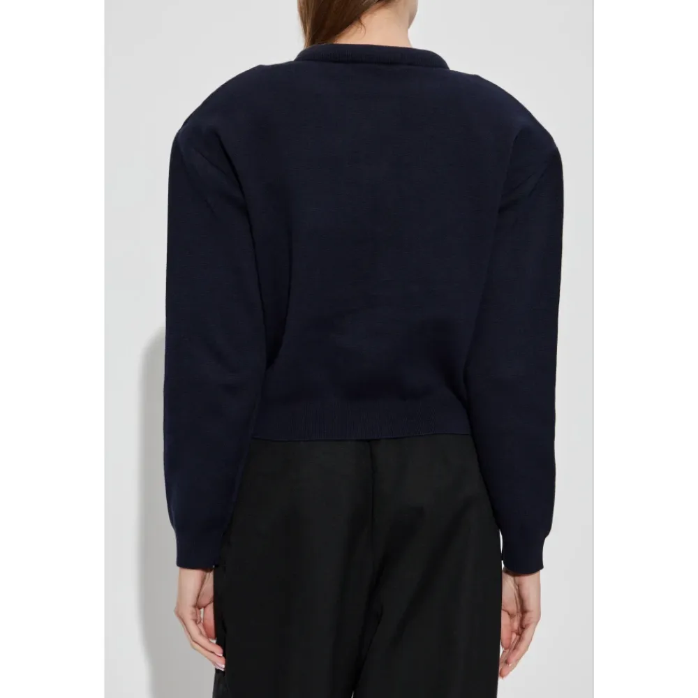 ROTATE Birger Christensen Striktrøjer & Sweatere*Logo Cardigan Blå