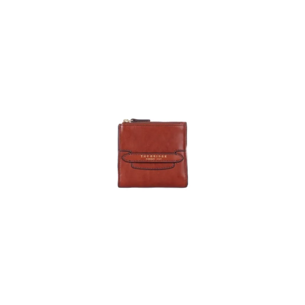 The Bridge Punge & Kortholder*Logo Front Wallet Brun