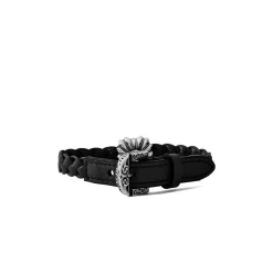 Gucci Bælter*Logo Læderkædearmbånd Sort