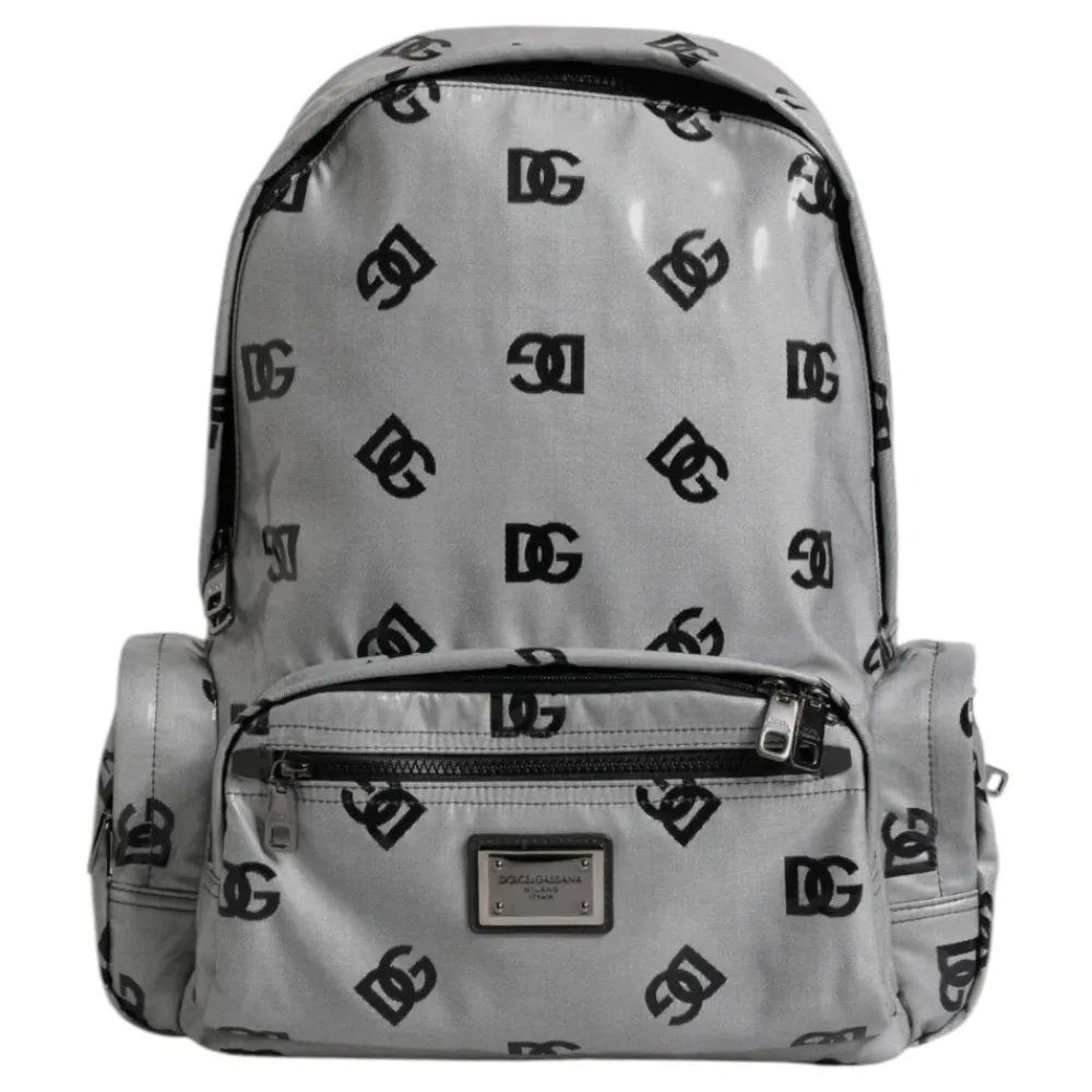 Dolce & Gabbana Rygsække*Logo Plaque Rygsæk Grå