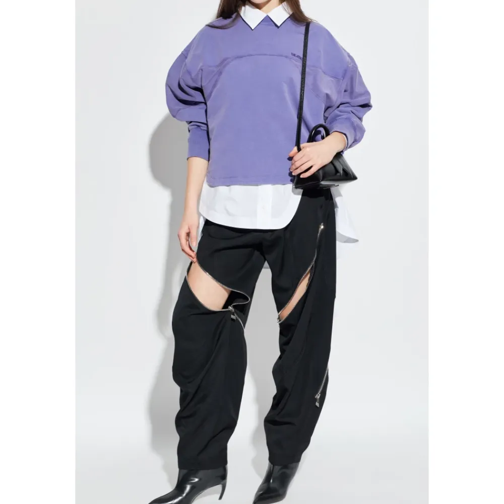 The Attico Sweatshirts*Logo Sweatshirt Lilla