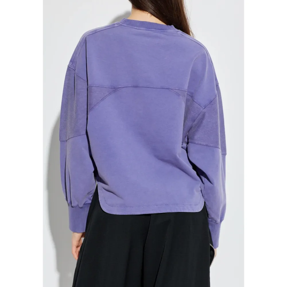 The Attico Sweatshirts*Logo Sweatshirt Lilla