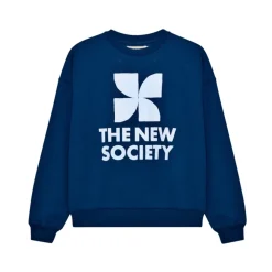 The New Society Sweatshirts|Striktrøjer & Sweatere*Logo Sweatshirt Blå