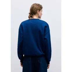 The New Society Sweatshirts|Striktrøjer & Sweatere*Logo Sweatshirt Blå