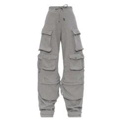 The Attico Bukser*Logo Trousers Grå