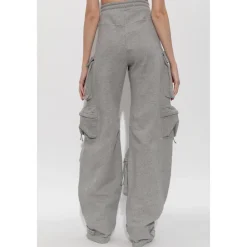 The Attico Bukser*Logo Trousers Grå