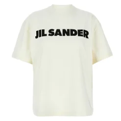 Jil Sander T-Shirts*Logo T-Shirt Hvid