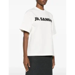 Jil Sander T-Shirts*Logo T-shirt Hvid
