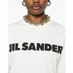 Jil Sander T-Shirts*Logo T-shirt Hvid