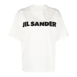 Jil Sander T-Shirts*Logo T-shirt Hvid