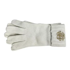 Ralph Lauren Handsker*Logo-broderede ribstrikkede handsker Beige