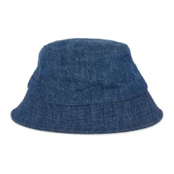 A.P.C. Huer & Kasketter*Logo-Printet Bucket Hat med Smal Skygge Blå