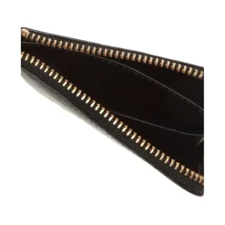 Comme des Garçons Punge & Kortholder*Logo-printet Pung med Lynlås Sort