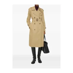 Burberry Frakker*Long Castleford Trenchcoat Beige