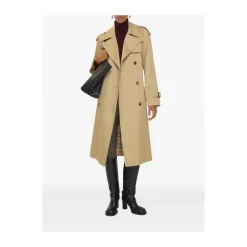 Burberry Frakker*Long Castleford Trenchcoat Beige