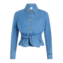Patou Bluser & Skjorter*Long Sleeves Knot Shirt Blå