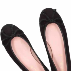 Pretty Ballerinas Ballerina Sko*Low Cut Rosario Suede Ballerinaer Sort