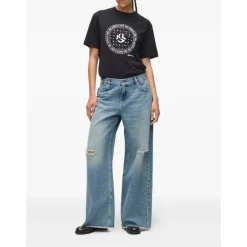 Karl Lagerfeld Jeans*Low-Rise Wide-Leg Jeans Blå