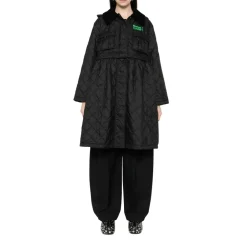 Barbour Frakker*LQU1890 Peplum Longline Quilted Jacket Sort