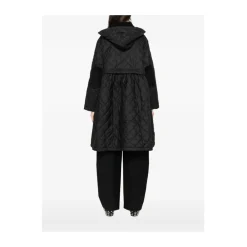 Barbour Frakker*LQU1890 Peplum Longline Quilted Jacket Sort