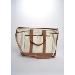 Vanessa Bruno Indkøbstasker*Lærred Worker Taske i Hvid