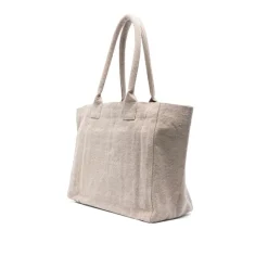 Isabel Marant Indkøbstasker*Lærredstaske Yenki Logo Beige