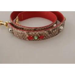 Dolce & Gabbana Tilbehør Til Tasker*Luksus Python Læder Taske Strop Multifarvet