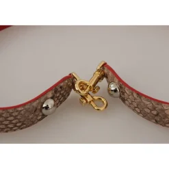 Dolce & Gabbana Tilbehør Til Tasker*Luksus Python Læder Taske Strop Multifarvet