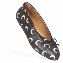 Marine Serre Ballerina Sko*Luna Bow Ballerina Sort
