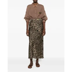 Bazar Deluxe Nederdele*Lunga Midi Skirt Multifarvet