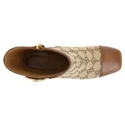 Gucci Støvler*Lynlås spænde dames ankelstøvle Beige