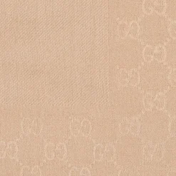 Gucci Tørklæder*Lyserød Jacquard Uld Silke Tørklæde Pink