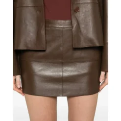 P.A.R.O.S.H. Nederdele*MACIOCK26 Mini Nederdel Brun