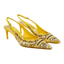 Dolce & Gabbana Pumps*Maiolica Mønster Slingback Hæle Multifarvet