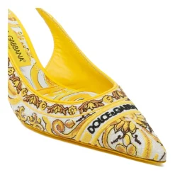 Dolce & Gabbana Pumps*Maiolica Mønster Slingback Hæle Multifarvet